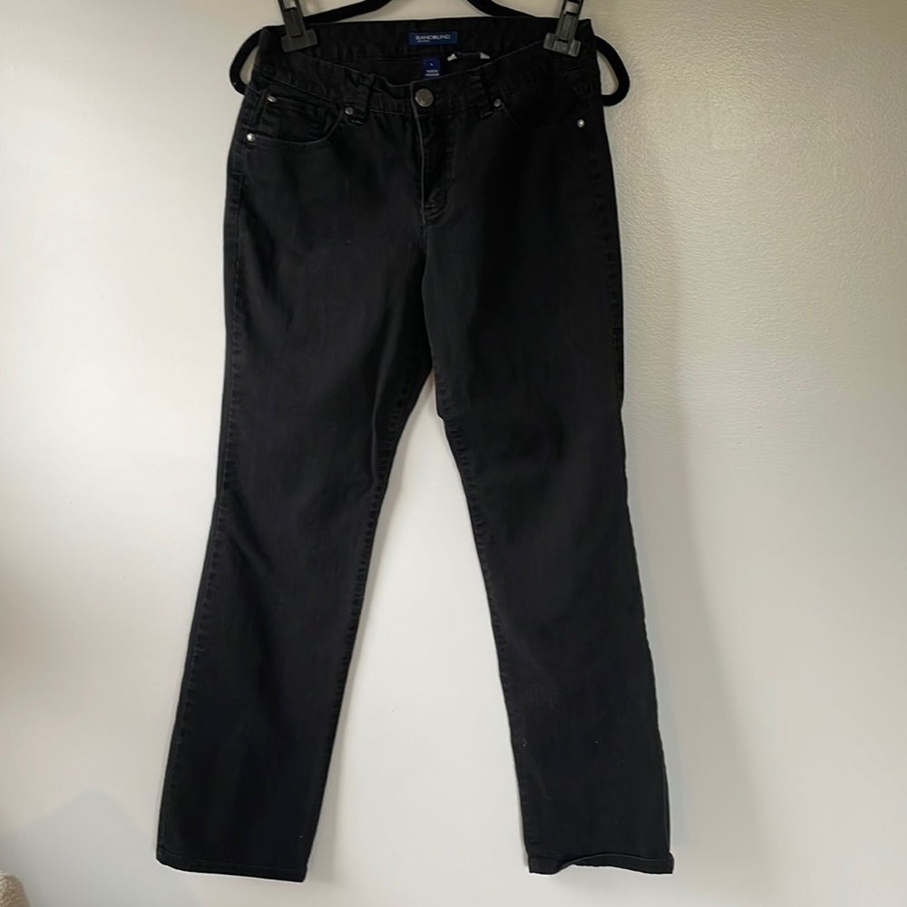Bandolino Samantha black Jeans size 6 98%cotton